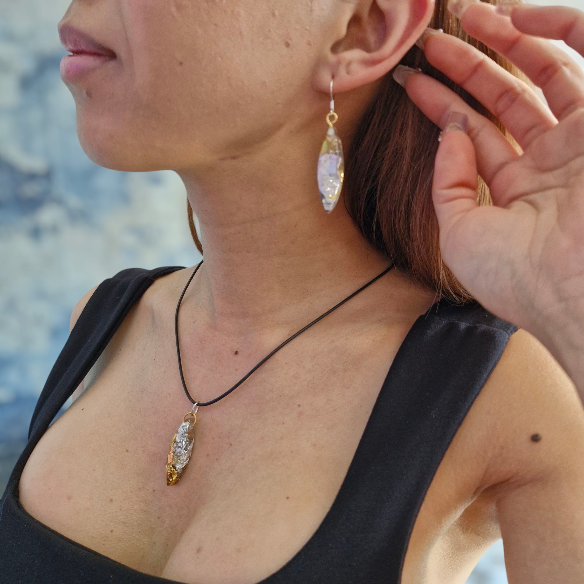 Handmade Leaf Jewellery Set